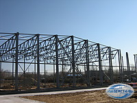 ангар из металлоконструкций фото