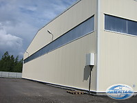 строитлеьство ангара из профнастила