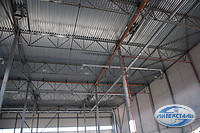 вентиляция и внутренний ливнестоки в складском терминале