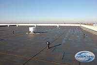 мягкая наплавляемая кровля складского терминала