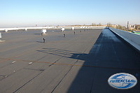 примыкание кровли на складском терминале