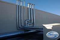 выпуски на кровлю вентиляции АБК склада
