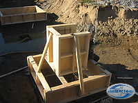 опалубка фундамента стакана