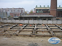 Заливка бетона фундамента