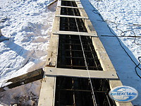 опалубка фунламена под ангар