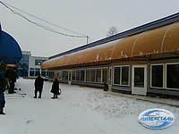 монтаж павильона