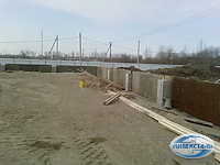 монолитная подпорная стенка до гидро изоляции