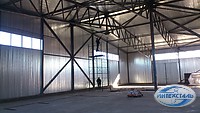 фото строительство ангара из металла