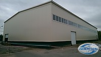 Фото ангар из сэндвич панелей