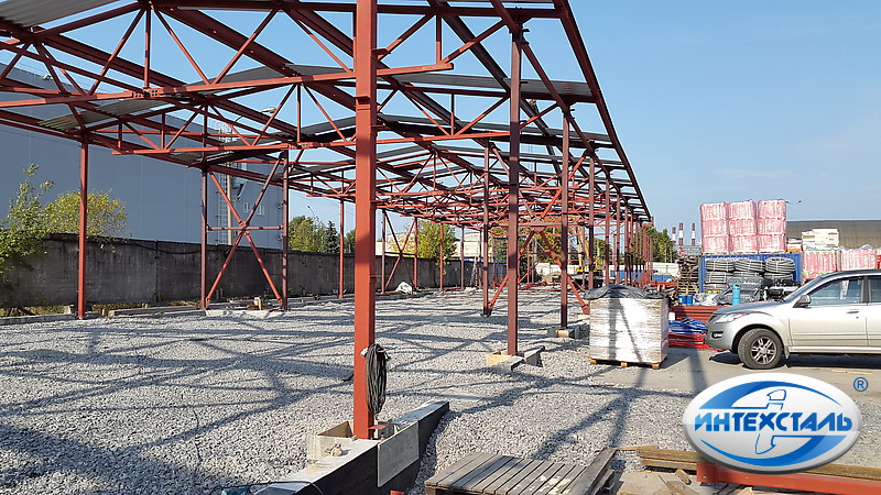 строительство каркасного ангара