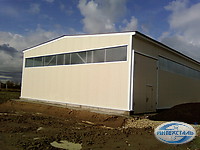 монтаж быстровозводимого ангара