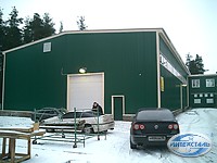 Фото строительства цеха